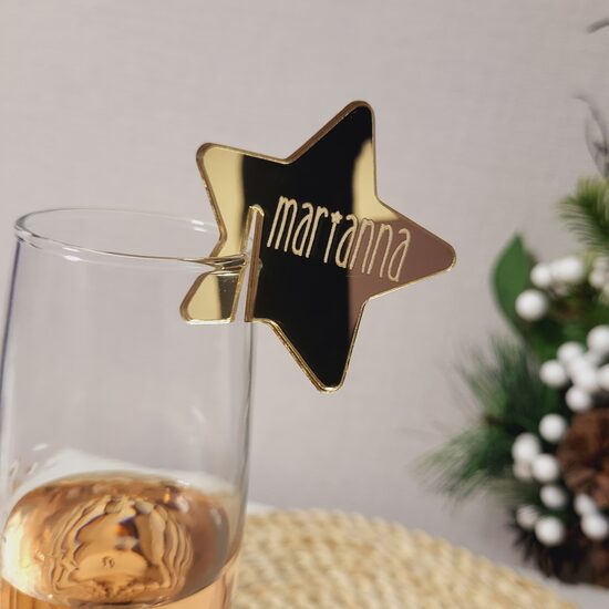 Personalizēts dekors glāzei Zvaigzne